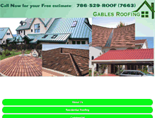 Tablet Screenshot of miamigablesroofing.com